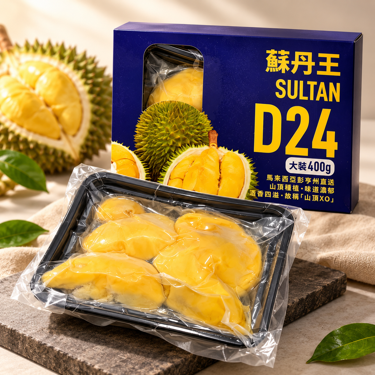 馬來西亞急凍蘇丹榴槤D24 1盒(400g)
