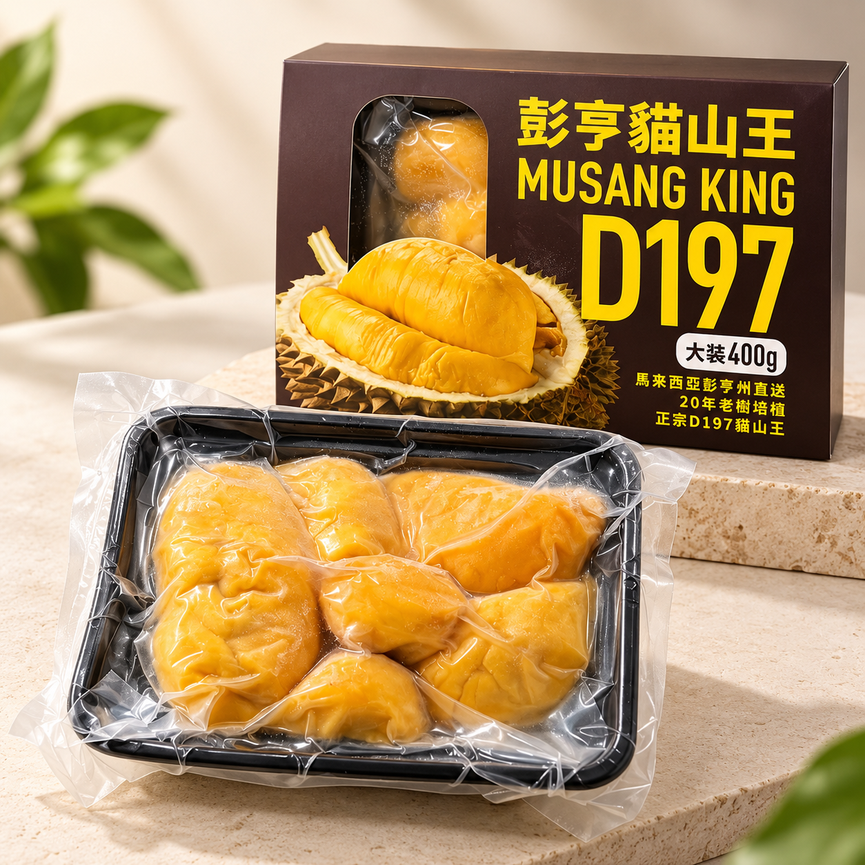 馬來西亞急凍貓山王D197 1盒(400g)