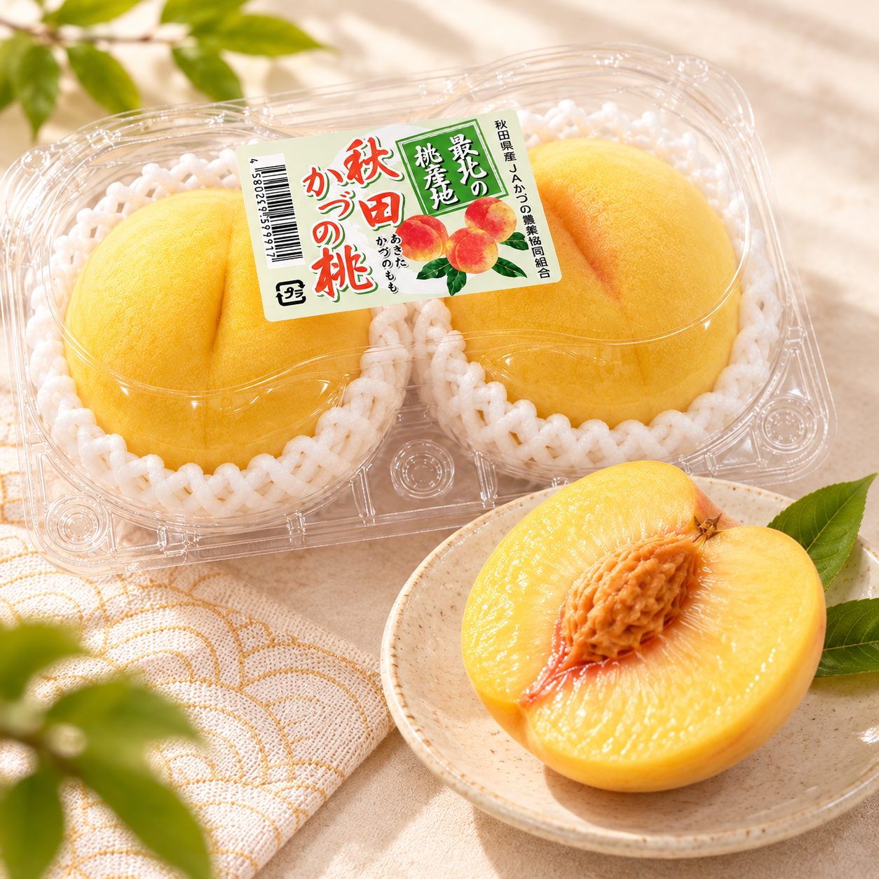 日本秋田黃金桃 1盒 (2個)