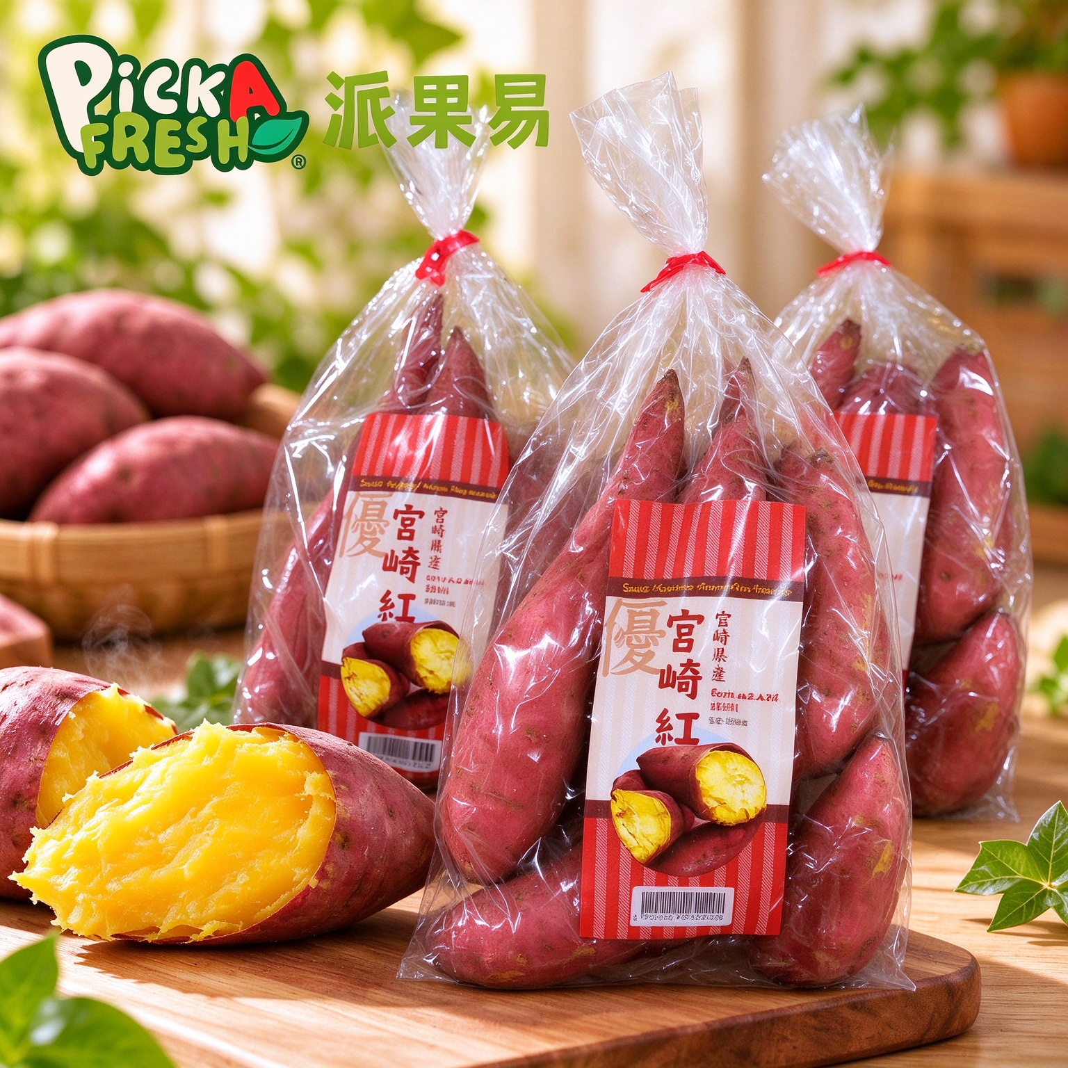 日本宮崎紅蕃薯500G 2袋