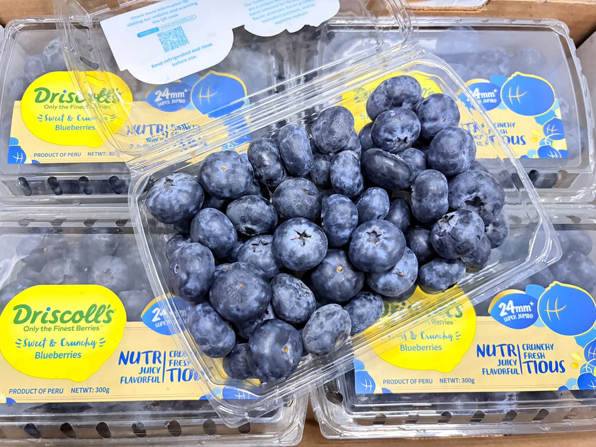 秘魯超級珍寶藍莓300G (24mm)  1盒