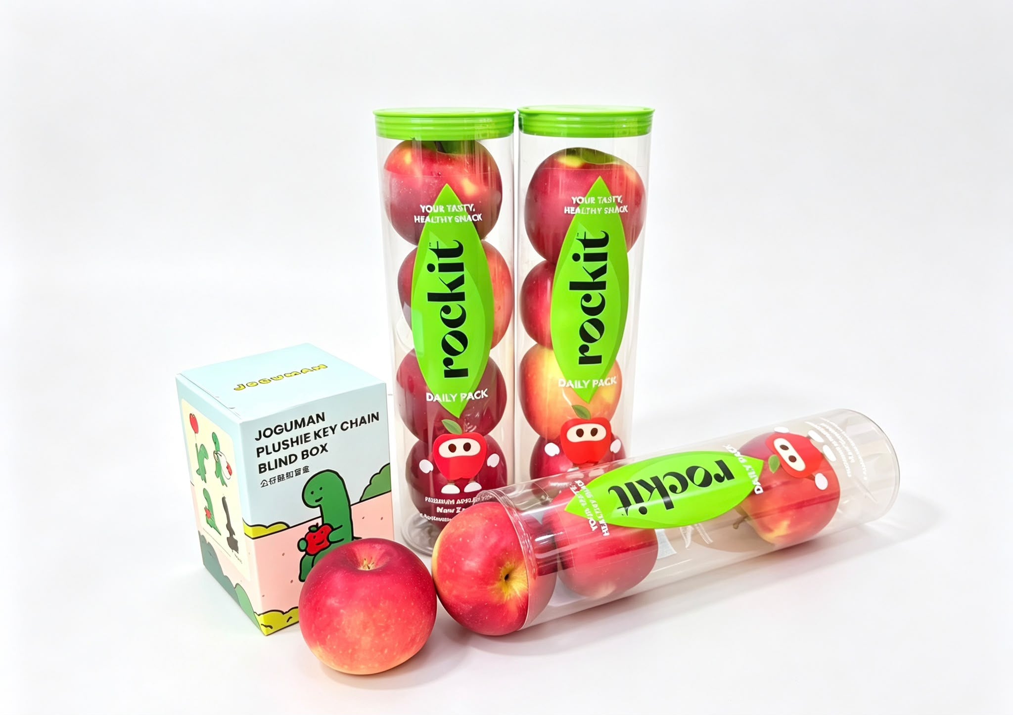 [抵]紐西蘭樂淇蘋果中秋禮盒 1盒  (樂淇蘋果465G*3筒+joguman公仔盲盒1個)